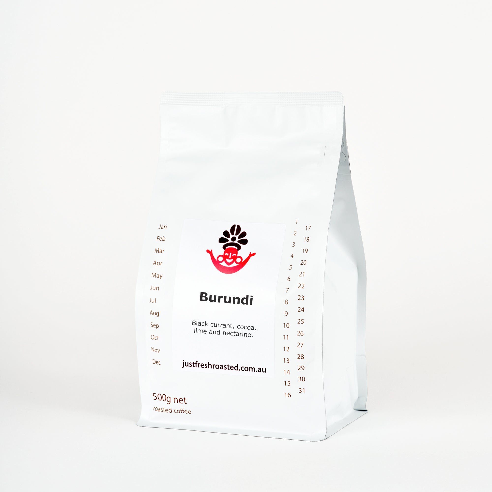 500g pack of single origin Burundi roasted coffee