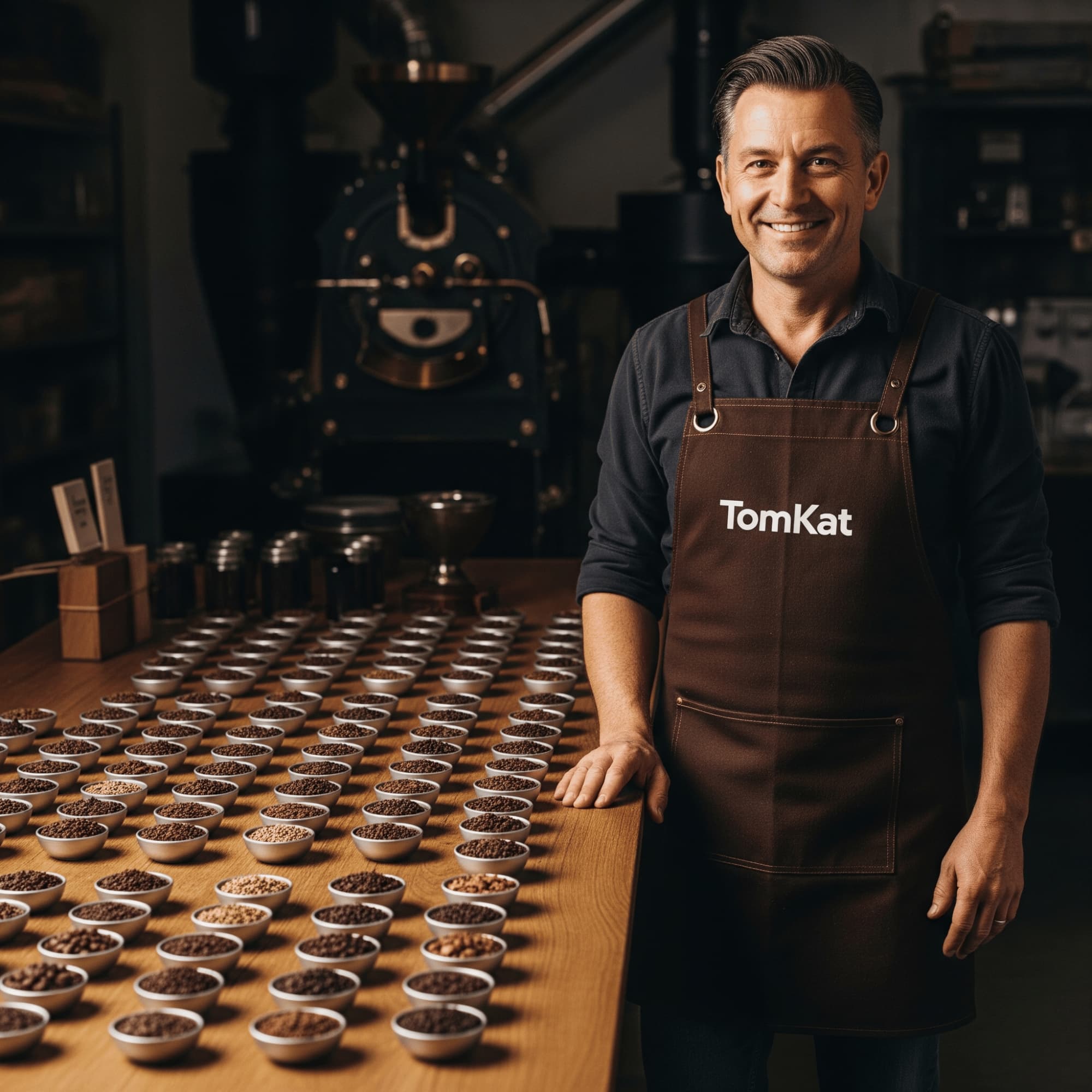 TomKat is the roaster who creates JustFreshRoasted's delicious tasting coffee blends.