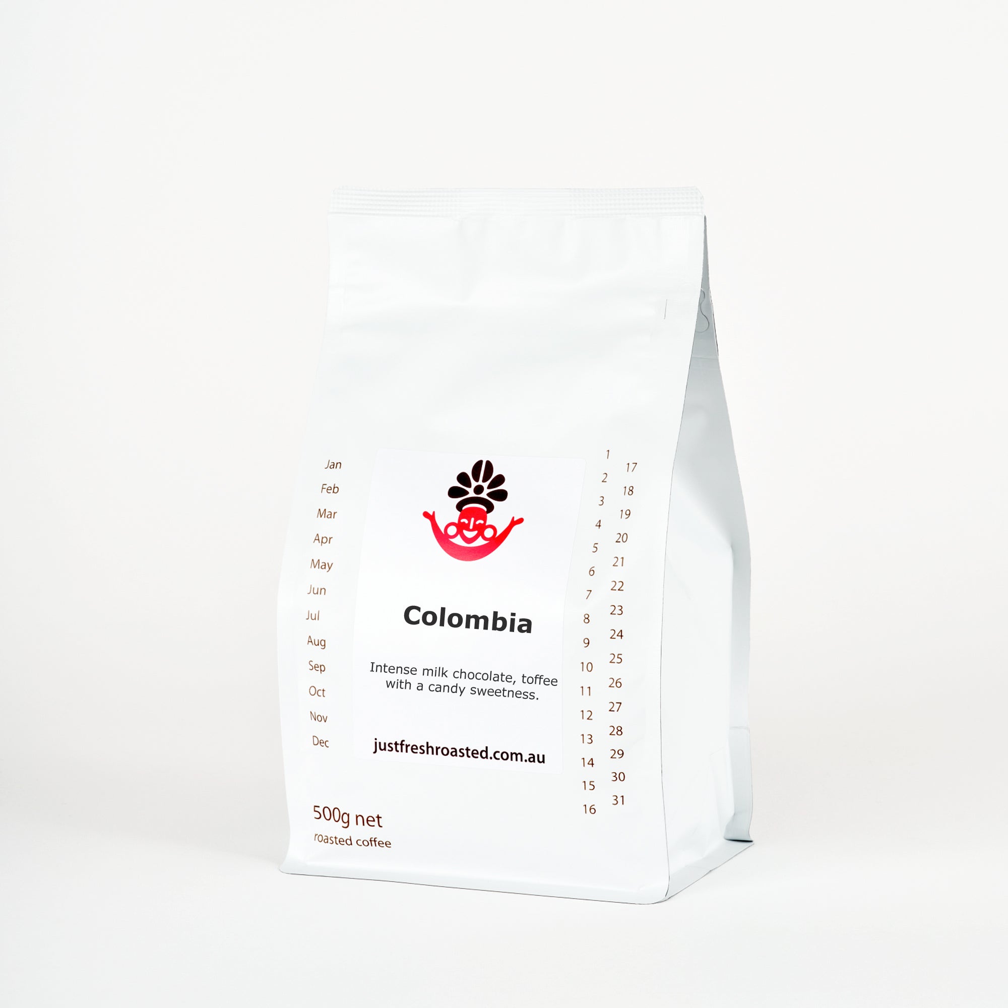 500g bag of quality simgle origin Colombia roasted coffee beans
