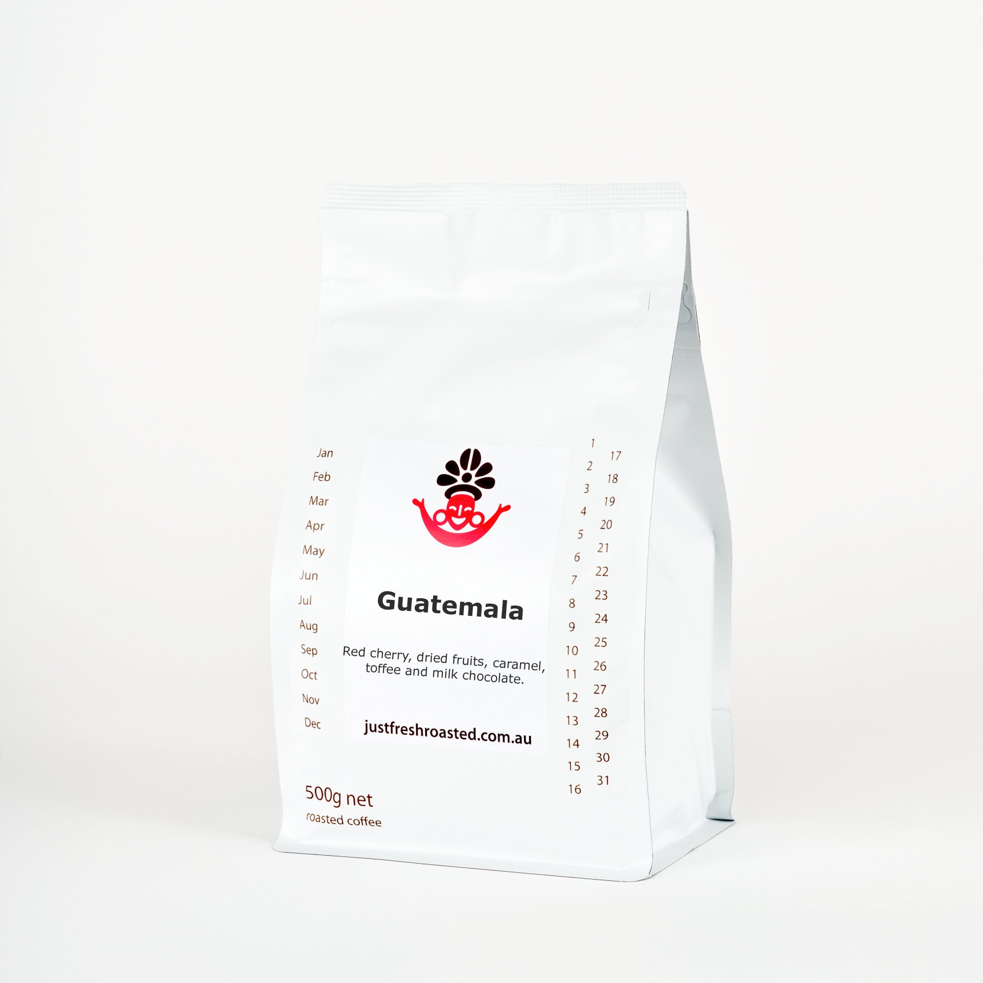 500g bag of single origin Guatemala roasted coffee