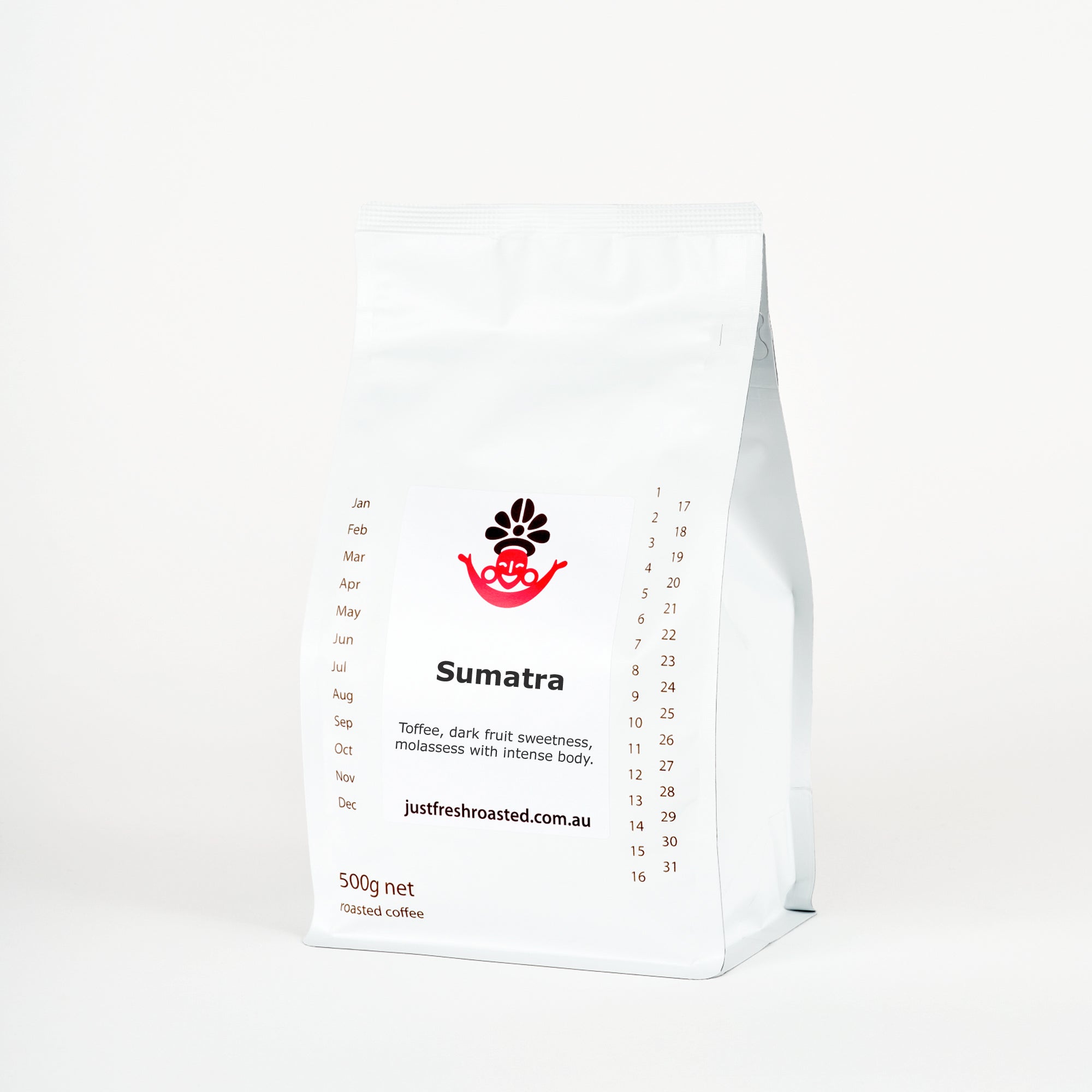 500g single origin Sumatran coffee beans