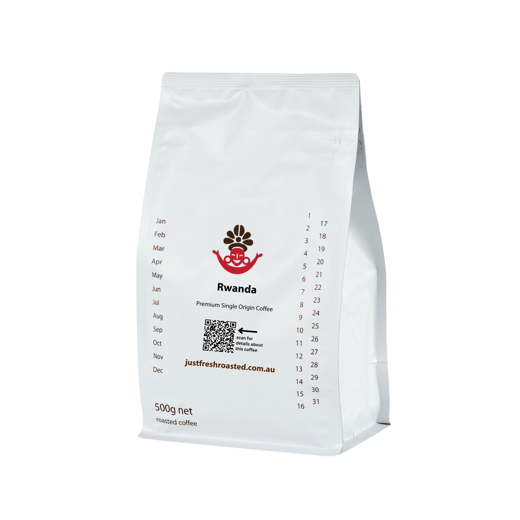500g Rwanda premium quality single origin roasted coffee
