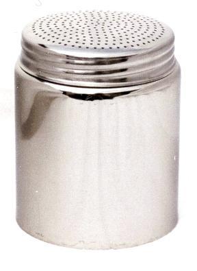 Stainless steel cocoa shaker for sprinkling chocolate powder